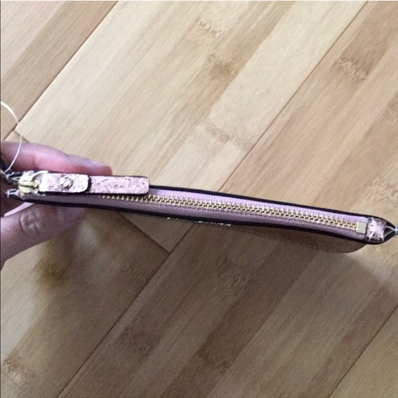 New Auth Kate Spade Pink Glitter Clutch Wristlet - Picture 8 of 8